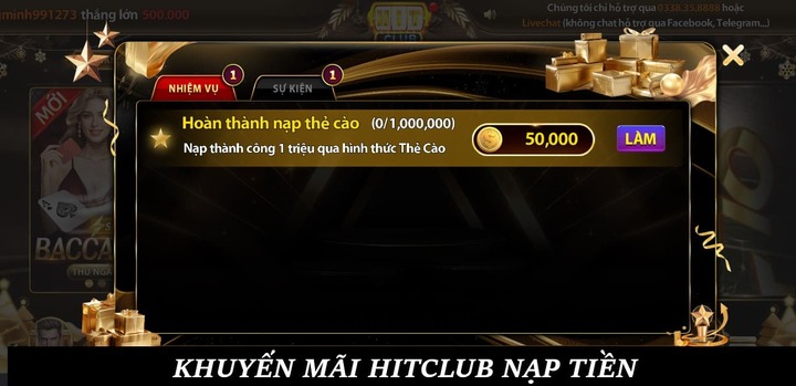 Update các Khuyến mãi Hitclub mới nhất 2026