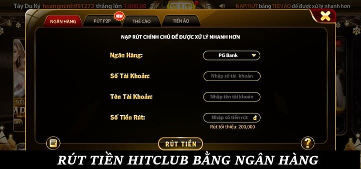 Hướng dẫn chi tiết cách Rút tiền Hitclub 100% thành công
