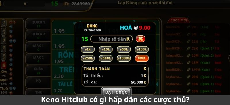 Keno Hitclub có gì hấp dẫn hơn hẳn các nhà cái khác?