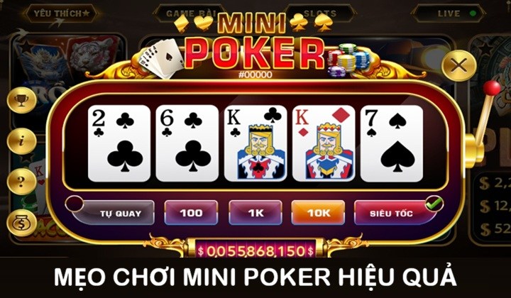 Cách cao thủ chơi Mini Poker Hitclub luôn thắng lớn