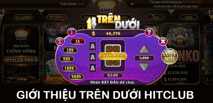 Tiềm năng kiếm tiền từ game Trên Dưới Hitclub